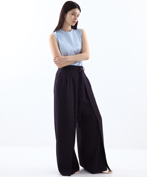 rejoice 　UJOH ウジョー　パンツ　ベージュ【M】　日本製 UJOH/ウジョー】《STUDIOUS別注》Wide Flare Cargo PNT/ワイド