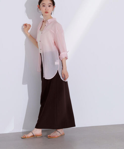 トップス N. 楽天市場】【SALE／50%OFF】フリルスタンドカラーブラウス N. Natural