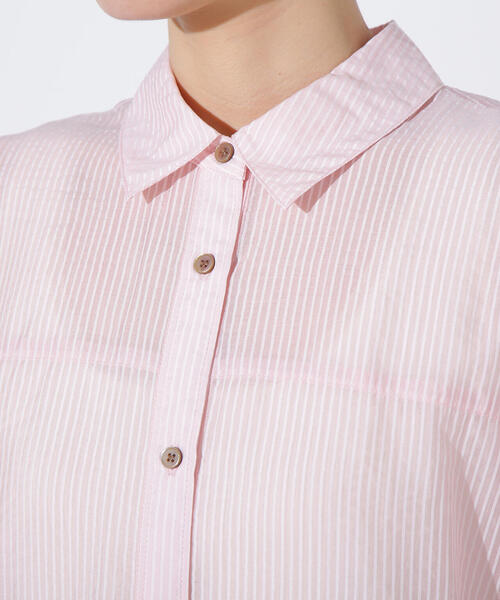 N.(N. Natural Beauty Basic)(エヌエヌナチュラルビューティーベーシック)の「シアーオーバーシャツ(シャツ/ブラウス・レディース・ベージュ/ブルー系その他/ピンク系その他・MEDIUM)」の15枚目の写真