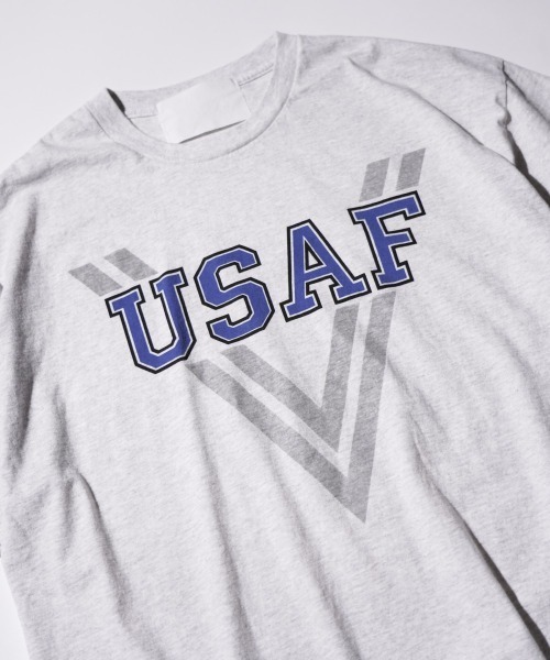 made in standard (メイドインスタンダード)の「MADE IN STANDARD / メイドインスタンダード USAF TEE ユーエスエアフォース 半袖Tシャツ(Tシャツ/カットソー・メンズ・ライトグレー/ホワイト・MEDIUM/LARGE/X-LARGE/SMALL)」の8枚目の写真