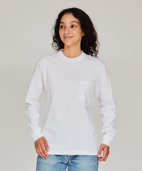 HANES(ヘインズ)の「Hanes/ヘインズ 1P L/S POCKET TEE BEEFY-T ロングスリーブポケットTシャツ 秋 秋服 2026年秋冬(Tシャツ/カットソー・メンズ・ブラック/ホワイト/ネイビー・XL/L/M)」の4枚目の写真