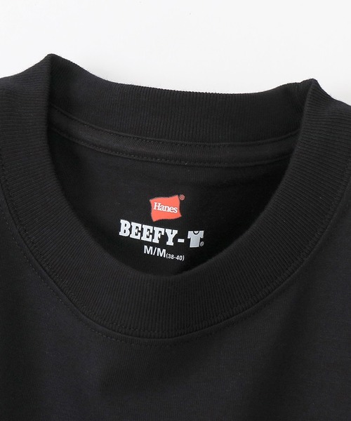 HANES(ヘインズ)の「Hanes/ヘインズ 1P L/S POCKET TEE BEEFY-T ロングスリーブポケットTシャツ 秋 秋服 2026年秋冬(Tシャツ/カットソー・メンズ・ブラック/ホワイト/ネイビー・XL/L/M)」の9枚目の写真