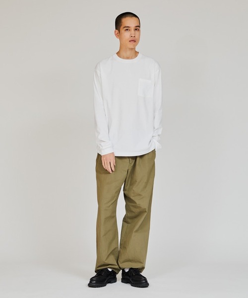 HANES(ヘインズ)の「Hanes/ヘインズ 1P L/S POCKET TEE BEEFY-T ロングスリーブポケットTシャツ 秋 秋服 2026年秋冬(Tシャツ/カットソー・メンズ・ブラック/ホワイト/ネイビー・XL/L/M)」の7枚目の写真