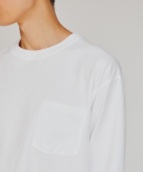 HANES(ヘインズ)の「Hanes/ヘインズ 1P L/S POCKET TEE BEEFY-T ロングスリーブポケットTシャツ 秋 秋服 2026年秋冬(Tシャツ/カットソー・メンズ・ブラック/ホワイト/ネイビー・XL/L/M)」の6枚目の写真