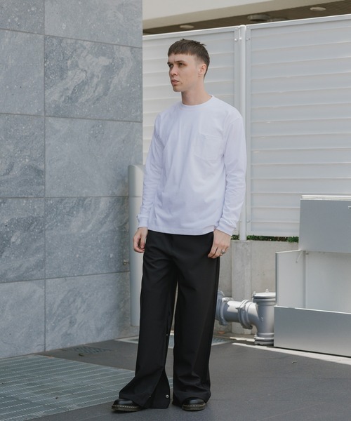 HANES(ヘインズ)の「Hanes/ヘインズ 1P L/S POCKET TEE BEEFY-T ロングスリーブポケットTシャツ 秋 秋服 2026年秋冬(Tシャツ/カットソー・メンズ・ブラック/ホワイト/ネイビー・XL/L/M)」の22枚目の写真