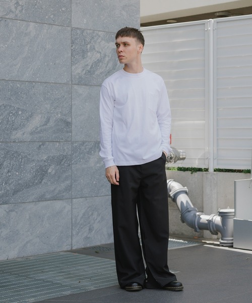 HANES(ヘインズ)の「Hanes/ヘインズ 1P L/S POCKET TEE BEEFY-T ロングスリーブポケットTシャツ 秋 秋服 2026年秋冬(Tシャツ/カットソー・メンズ・ブラック/ホワイト/ネイビー・XL/L/M)」の21枚目の写真