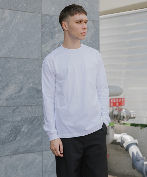 HANES(ヘインズ)の「Hanes/ヘインズ 1P L/S POCKET TEE BEEFY-T ロングスリーブポケットTシャツ 秋 秋服 2026年秋冬(Tシャツ/カットソー・メンズ・ブラック/ホワイト/ネイビー・XL/L/M)」の19枚目の写真