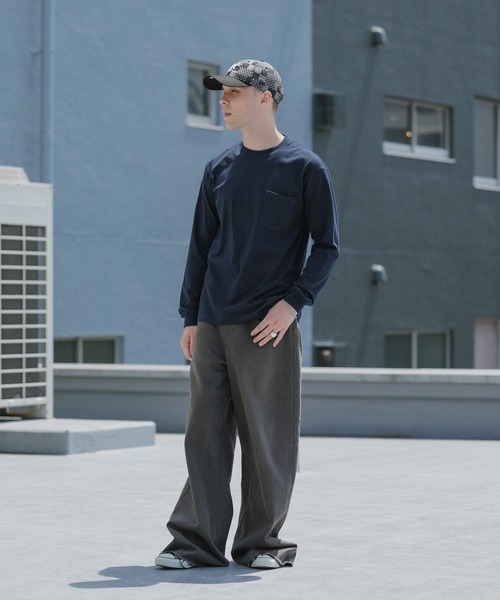 HANES(ヘインズ)の「Hanes/ヘインズ 1P L/S POCKET TEE BEEFY-T ロングスリーブポケットTシャツ 秋 秋服 2026年秋冬(Tシャツ/カットソー・メンズ・ブラック/ホワイト/ネイビー・XL/L/M)」の16枚目の写真
