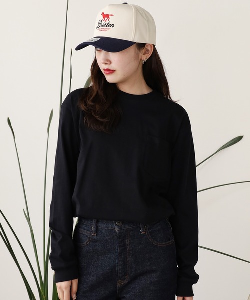Hanes/ヘインズ 1P L/S POCKET TEE BEEFY-T ロングスリーブポケットT