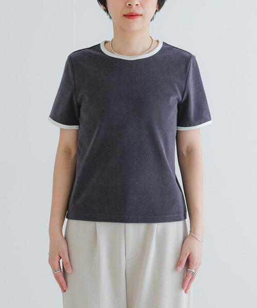 URBAN RESEARCH(アーバンリサーチ)の「パイルリンガーコンパクトTシャツ(Tシャツ/カットソー・レディース・ブラウン/グレー/ブラック/ブルー/イエロー・FREE)」の16枚目の写真