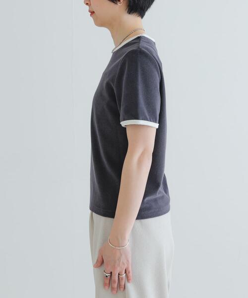 URBAN RESEARCH(アーバンリサーチ)の「パイルリンガーコンパクトTシャツ(Tシャツ/カットソー・レディース・ブラウン/グレー/ブラック/ブルー/イエロー・FREE)」の15枚目の写真