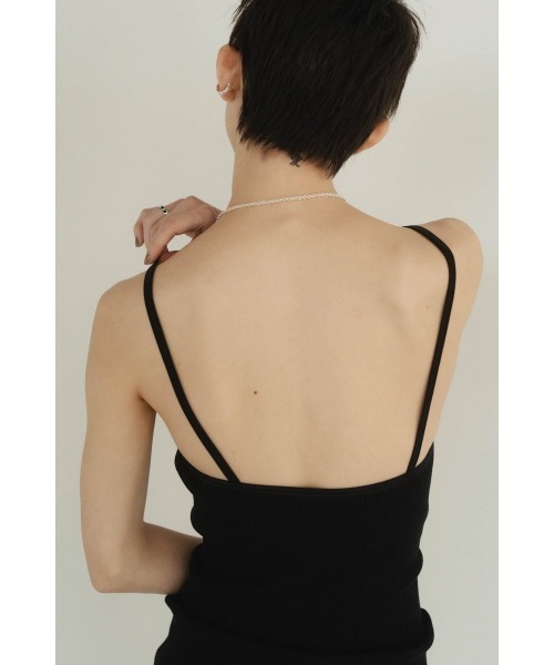 Knuth Marf(クヌースマーフ)の「cup in vneck camisole(キャミソール・レディース・ホワイト/ブラック・FREE)」の7枚目の写真