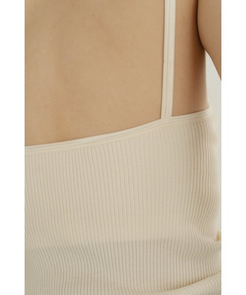 Knuth Marf(クヌースマーフ)の「cup in vneck camisole(キャミソール・レディース・ホワイト/ブラック・FREE)」の11枚目の写真