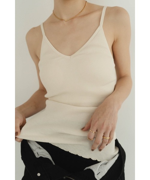 Knuth Marf(クヌースマーフ)の「cup in vneck camisole(キャミソール・レディース・ホワイト/ブラック・FREE)」の12枚目の写真