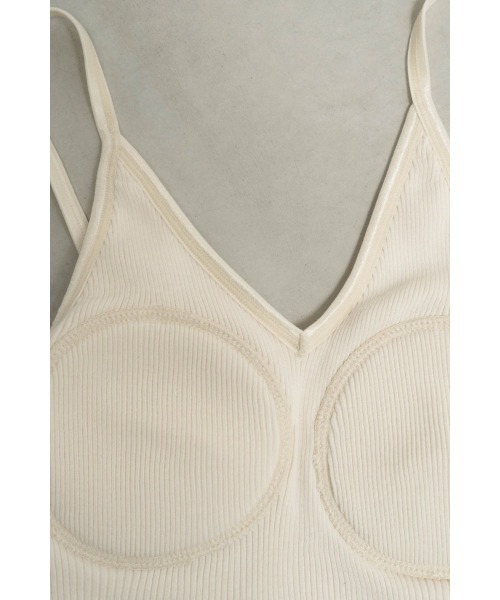 Knuth Marf(クヌースマーフ)の「cup in vneck camisole(キャミソール・レディース・ホワイト/ブラック・FREE)」の16枚目の写真