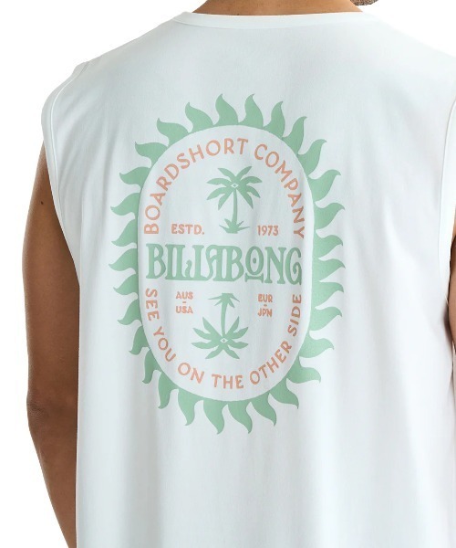BILLABONG(ビラボン)の「BILLABONG メンズ SOFFTY TANK サーフタンクトップ 【2025年夏モデル】/ビラボン水陸両用UVケア伸縮速乾タンクトップラッシュガード(タンクトップ・メンズ・オフホワイト/レッド系その他・X-LARGE/LARGE/MEDIUM)」の8枚目の写真