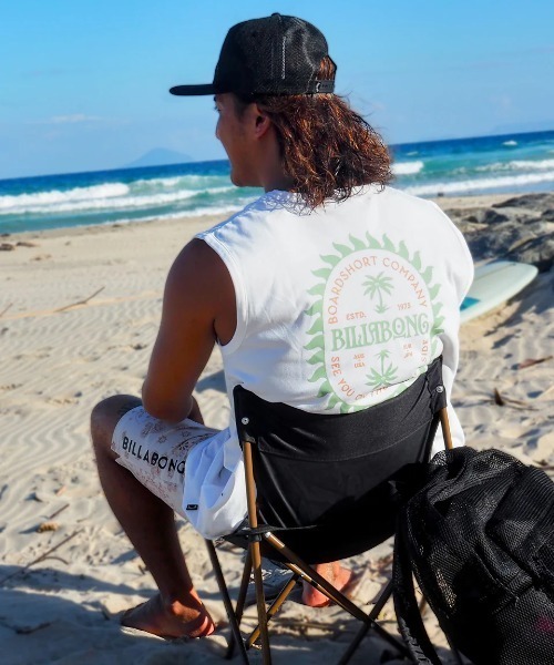 BILLABONG(ビラボン)の「BILLABONG メンズ SOFFTY TANK サーフタンクトップ 【2025年夏モデル】/ビラボン水陸両用UVケア伸縮速乾タンクトップラッシュガード(タンクトップ・メンズ・オフホワイト/レッド系その他・X-LARGE/LARGE/MEDIUM)」の12枚目の写真