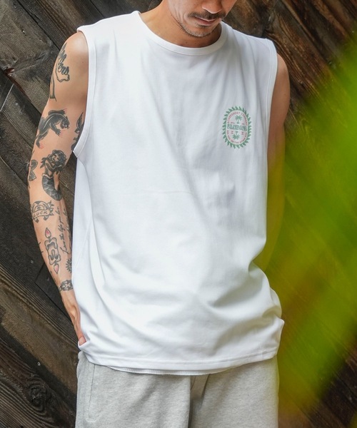 BILLABONG(ビラボン)の「BILLABONG メンズ SOFFTY TANK サーフタンクトップ 【2025年夏モデル】/ビラボン水陸両用UVケア伸縮速乾タンクトップラッシュガード(タンクトップ・メンズ・オフホワイト/レッド系その他・X-LARGE/LARGE/MEDIUM)」の17枚目の写真