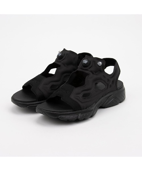 【美品】リーボック 24 インスタポンプフューリー サンダル ブラック リーボック インスタポンプフューリー サンダル Reebok