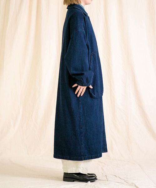 Brocante（ブロカント）の「[Brocante / ブロカント] ジャガードデニム ウーブリエコート（その他アウター・レディース・インディゴブルー・2）」の8枚目の写真
