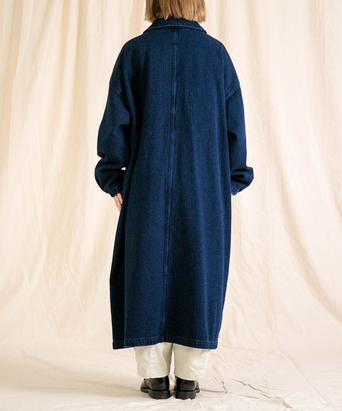 Brocante（ブロカント）の「[Brocante / ブロカント] ジャガードデニム ウーブリエコート（その他アウター・レディース・インディゴブルー・2）」の9枚目の写真