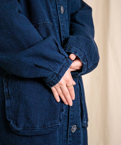 Brocante（ブロカント）の「[Brocante / ブロカント] ジャガードデニム ウーブリエコート（その他アウター・レディース・インディゴブルー・2）」の12枚目の写真