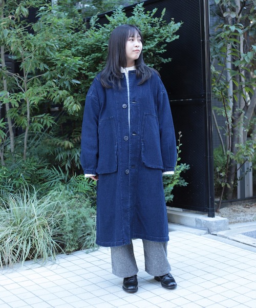 Brocante（ブロカント）の「[Brocante / ブロカント] ジャガードデニム ウーブリエコート（その他アウター・レディース・インディゴブルー・2）」の17枚目の写真