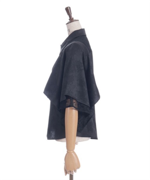 axes femme（アクシーズファム）の「ケープ風ジャカードブラウス（シャツ/ブラウス・レディース・ホワイト/ミント/ブラック/ラベンダー・FREE）」の13枚目の写真