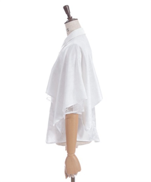 axes femme（アクシーズファム）の「ケープ風ジャカードブラウス（シャツ/ブラウス・レディース・ホワイト/ミント/ブラック/ラベンダー・FREE）」の21枚目の写真