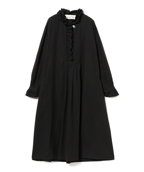 fennica（フェニカ）の「dahl'ia / シャンブレーフリル ワンピース（ワンピース・レディース・ブラック/ブルー・ONE SIZE）」の2枚目の写真