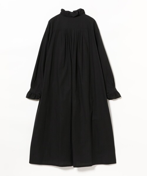 fennica（フェニカ）の「dahl'ia / シャンブレーフリル ワンピース（ワンピース・レディース・ブラック/ブルー・ONE SIZE）」の4枚目の写真