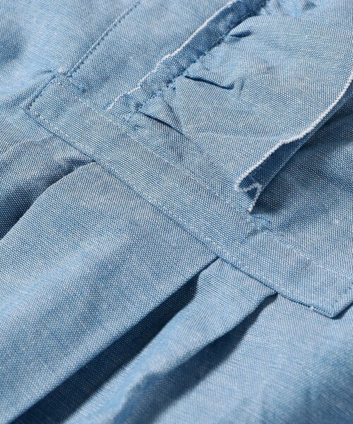 fennica（フェニカ）の「dahl'ia / シャンブレーフリル ワンピース（ワンピース・レディース・ブラック/ブルー・ONE SIZE）」の11枚目の写真