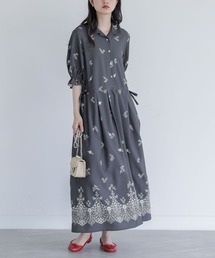 somari imagination | 『花柄プリント半袖ワンピース』(ワンピース)