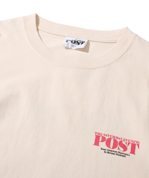 TETE HOMME（テットオム）の「【THE SATURDAY EVENING POST】Going&coming グラフィックプリントTシャツ（Tシャツ/カットソー・レディース・オフホワイト/チャコールグレー/ワインレッド・MEDIUM/LARGE/X-LARGE）」の7枚目の写真