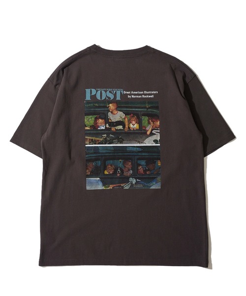 TETE HOMME（テットオム）の「【THE SATURDAY EVENING POST】Going&coming グラフィックプリントTシャツ（Tシャツ/カットソー・レディース・オフホワイト/チャコールグレー/ワインレッド・MEDIUM/LARGE/X-LARGE）」の10枚目の写真