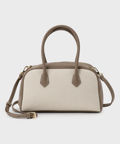 UNTITLED（アンタイトル）の「キャンバスボストンバッグ（ボストンバッグ・レディース・アイボリー系4/ブラウン系9・00）」の10枚目の写真