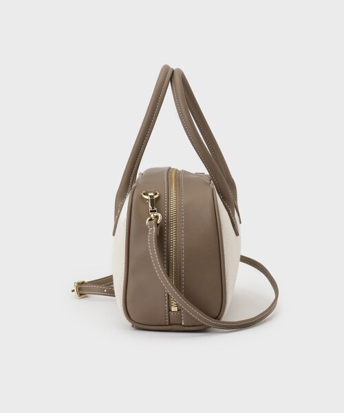 UNTITLED（アンタイトル）の「キャンバスボストンバッグ（ボストンバッグ・レディース・アイボリー系4/ブラウン系9・00）」の11枚目の写真