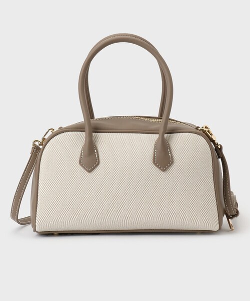 UNTITLED（アンタイトル）の「キャンバスボストンバッグ（ボストンバッグ・レディース・アイボリー系4/ブラウン系9・00）」の12枚目の写真