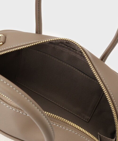 UNTITLED（アンタイトル）の「キャンバスボストンバッグ（ボストンバッグ・レディース・アイボリー系4/ブラウン系9・00）」の6枚目の写真