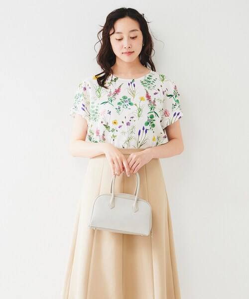 UNTITLED（アンタイトル）の「キャンバスボストンバッグ（ボストンバッグ・レディース・アイボリー系4/ブラウン系9・00）」の8枚目の写真