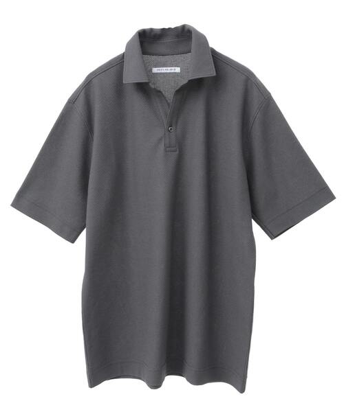 MEN'S MELROSE(メンズメルローズ)の「カルキュロメッシュスッキパーポロシャツ(ポロシャツ・メンズ・ネイビー/ブラウン/グレー・4/3/5/2)」の10枚目の写真