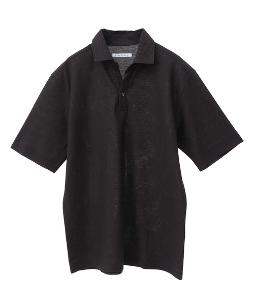 MEN'S MELROSE(メンズメルローズ)の「カルキュロメッシュスッキパーポロシャツ(ポロシャツ・メンズ・ネイビー/ブラウン/グレー・4/3/5/2)」の12枚目の写真