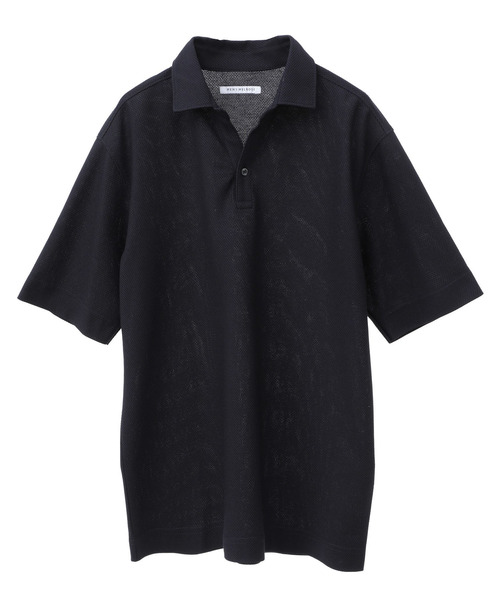 MEN'S MELROSE(メンズメルローズ)の「カルキュロメッシュスッキパーポロシャツ(ポロシャツ・メンズ・ネイビー/ブラウン/グレー・4/3/5/2)」の14枚目の写真