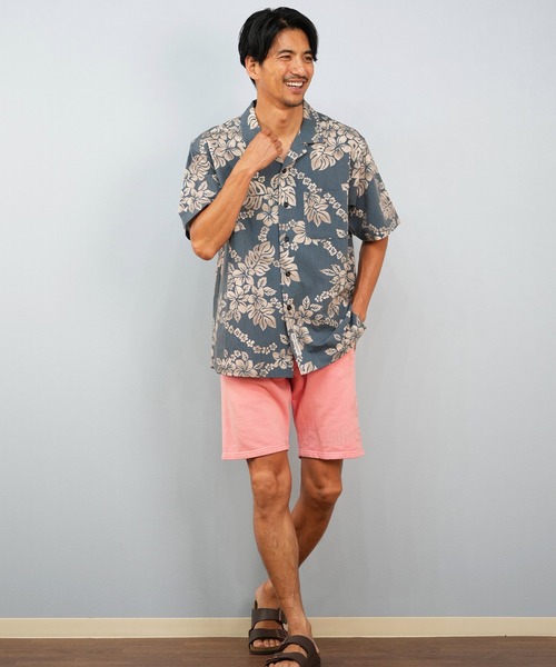 ムラサキスポーツ(ムラサキスポーツ)の「【限定】Mighty Surf Club/マイティーサーフクラブ 半袖シャツ アロハシャツ 総柄 セットアップ対応 MTS25SS01(シャツ/ブラウス・メンズ・ブルー・M/L/XL)」の3枚目の写真