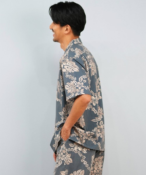 ムラサキスポーツ(ムラサキスポーツ)の「【限定】Mighty Surf Club/マイティーサーフクラブ 半袖シャツ アロハシャツ 総柄 セットアップ対応 MTS25SS01(シャツ/ブラウス・メンズ・ブルー・M/L/XL)」の5枚目の写真