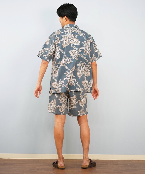 ムラサキスポーツ(ムラサキスポーツ)の「【限定】Mighty Surf Club/マイティーサーフクラブ 半袖シャツ アロハシャツ 総柄 セットアップ対応 MTS25SS01(シャツ/ブラウス・メンズ・ブルー・M/L/XL)」の10枚目の写真