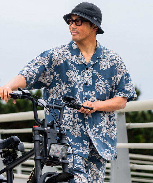 ムラサキスポーツ(ムラサキスポーツ)の「【限定】Mighty Surf Club/マイティーサーフクラブ 半袖シャツ アロハシャツ 総柄 セットアップ対応 MTS25SS01(シャツ/ブラウス・メンズ・ブルー・M/L/XL)」の11枚目の写真