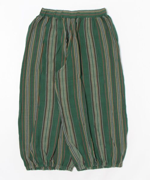 チャイハネ（チャイハネ）の「【チャイハネ】インド綿ストライプ織り デルアMEN'Sパンツ（その他パンツ・メンズ・オレンジ/グリーン/ホワイト・FREE）」の3枚目の写真