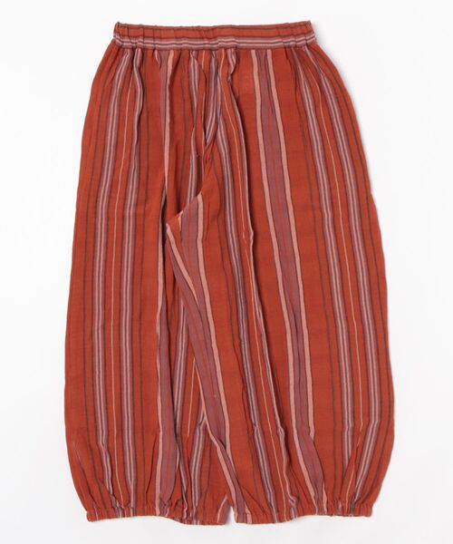 チャイハネ（チャイハネ）の「【チャイハネ】インド綿ストライプ織り デルアMEN'Sパンツ（その他パンツ・メンズ・オレンジ/グリーン/ホワイト・FREE）」の6枚目の写真