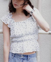 FREE'S MART | ◆前後２ＷＡＹ肩フリルシャーリングペプラムブラウス(シャツ/ブラウス)